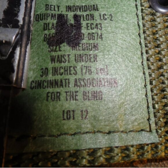 XL VIETNAM ERA LC-1 LOAD CARRYING SUSPENDERS ALICE CLIP OD GREEN LBE RIG LD 3544 - Picture 3 of 16